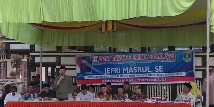 Jefri Masrul Dorong Penguatan Ketahanan Keluarga Lewat Sosialisasi Perda Nomor 17 Tahun 2018 di Tigo Jangko