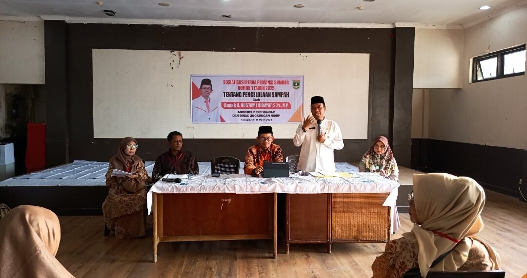 Gustami Hidayat Sosialisasikan Perda Pengelolaan Sampah, Ajak Masyarakat Pilah Sampah dari Rumah.
