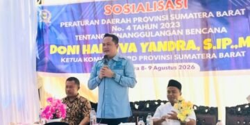 Doni Harsiva Yandra Sosialisasikan Perda Penanggulangan Bencana, Masyarakat Diajak Tingkatkan Kesiapsiagaan